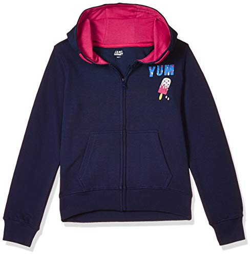 Image of Amazon Brand - Jam & Honey Girl's Cotton Winter Regular Fit Hooded Sweatshirt