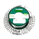 Material : Tin 1PCS 63% tin content solder wire with rosin core, disposable solder flux wire 0.8MM 55g