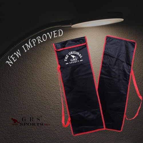 Image of GRS Cricket Wicket Set Carry Bag - Durable Polyester Material | Secure Velcro Closure | Ideal for Wooden & Plastic Stumps, Bails & Bases | Lightweight & Easy to Carry | Cricket Equipment Storage Bag