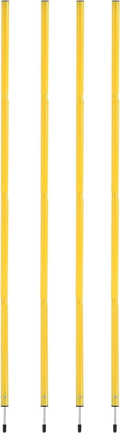 Agility Training Poles, Fixed or Adjustable 60inch, Speed and Agility Training Two Piece Agility Pole (Pack of 4)-picture-24