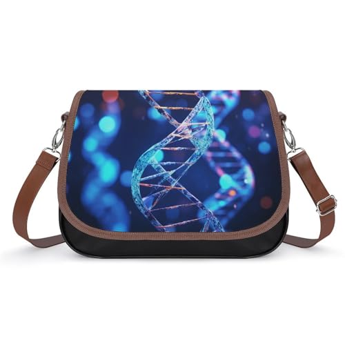 Sac à bandoulière DNA Genetic Helix grand volume idéal pour le bureau