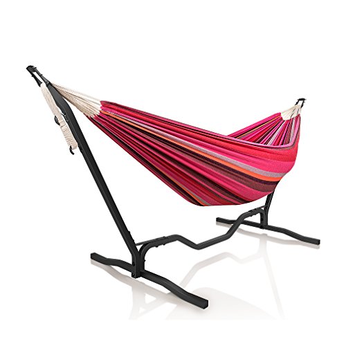 Holifine Guitare Design Hamac de Jardin avec Support 200 × 150 cm...