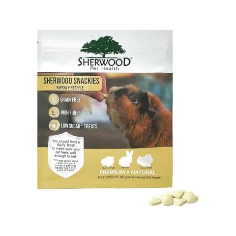 1 Pack of Papaya, Pineapple Sherwood Snackies. (60 Grams - About 200 Treats) Cover