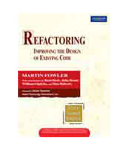 Refactoring: Improving the Design of Exi 8131734668 Book Cover