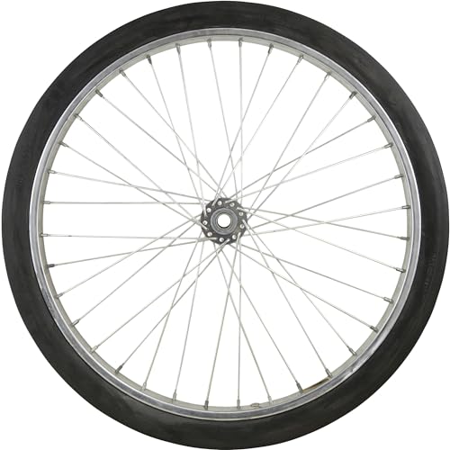 Marathon Tires Flat-Free Tire on Steel Spoke Rim - 3/4in. Bore, 26 x 2.125in.