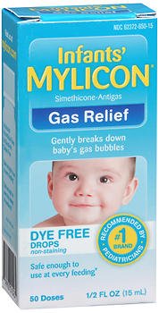 Mylicon Infants' Gas Relief Dye Free Drops - .5 oz, Pack of 4