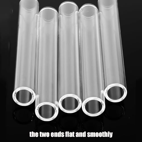Image of 8 Pack Borosilicate Glass Tubes Kit - 12mm OD 4 inch Long 2mm Thick Wall