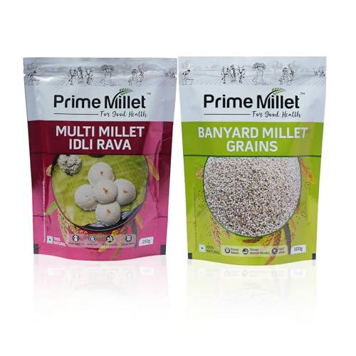 Image of Prime Millets Organic Multi Idli Rava | Whole Barnyard Grain | Pack of 2 (750g Each) | High Fiber | Healthy Digestive Meals | Premium Quality