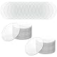 UTMACH 50 Stücke 6.5cm Acrylplatte Transparent mit Loch DIY Transparent Acrylglas Rund 1MM Dick Acrylscheiben Klare Acrylplatten Runde für Bilderrahmen Display, Malerei, DIY Handwerk