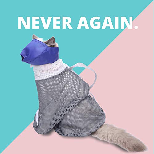 Fidelis-Cat-Bathing-Bag-with-Calming-Muzzle-Kitty-Cleaning-Shower-Bag-Adjustable-Anti-Bite-and-Anti-Scratch-Grooming-Bag-Nail-Trimming-Injection-Taking-Medicine