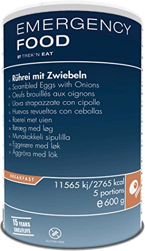 TREK'N EAT TREK'N EAT Rührei mit Zwiebeln | Haltbare Notfallnahrung Lebensmittel