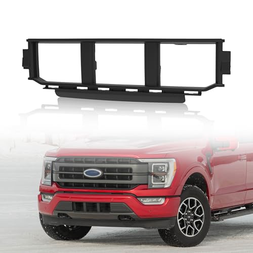 KEWISAUTO Front Bumper Grille for 2021-2023 Ford F-150, Black Front Lower Center Bumper Cover Spacer Panel Lower Bumper Grille for Ford F150 2021 2022 2023 Accessories