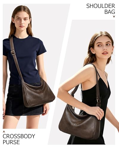 2 Bolsos para Mujer, Cuero Vegano Suave, Hobo y Tote miniatura 3