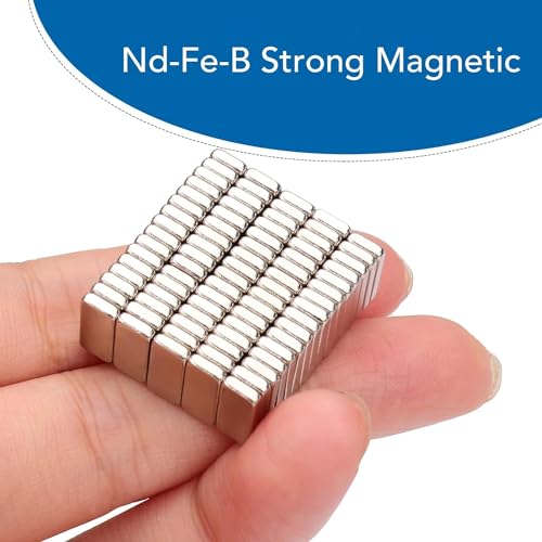 Image of LOVIMAG Small Neodymium Bar Magnets, 120 Pcs, 0.39x0.19x0.08in | Rare Earth Refrigerator Magnet for Whiteboard, Fridge, Office, Science, Craft and Tool Storage