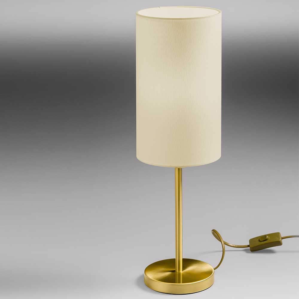 Pied de lampe ALBERGO douille E27 support luminaire laiton de table - 2