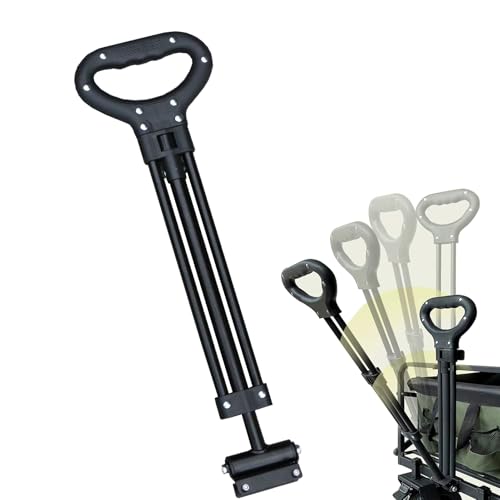 Mango exterior para carros – Tubo de acero de nailon 54 cm | Mango telescópico de repuesto para caravanas | Accesorios robustos para jardín, picnic y parque para carros plegables y carros