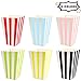ceiba tree Popcorn Boxes Colorful Striped for Party Movie Night Mini Popcorn Bags Buckets Cardboard Container Supplies for Thursday Night Football 24Pcs