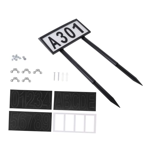 Uonlytech Lampada Led Numero Civico Solare Con Controllo Luminosità Intelligente Materiale Resistente Per Esterno Giardino Kit Targa Con Lettere Inglesi e Serie Di Numeri Luminosi
