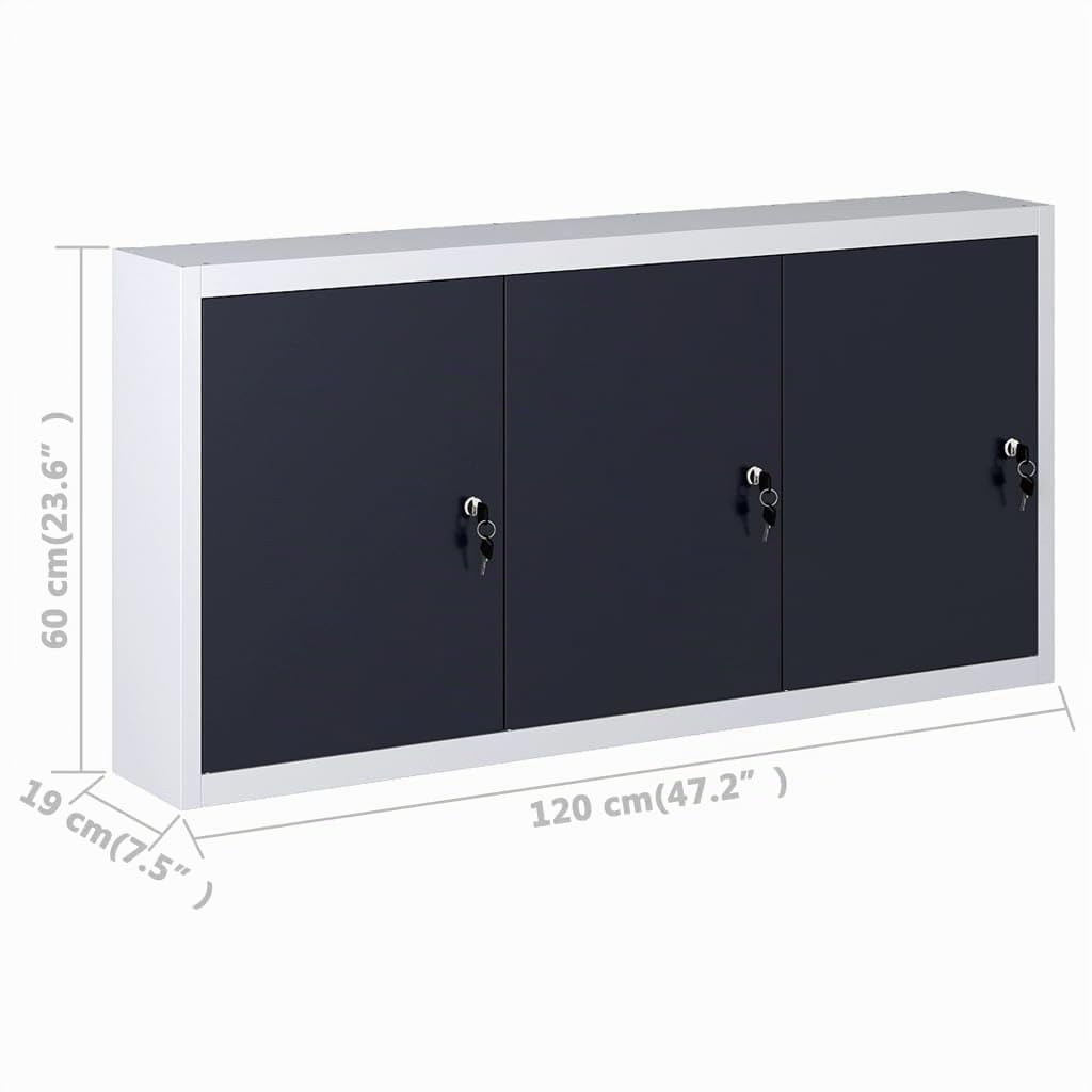 vidaXL Banco de Trabajo con Tres Paneles de Pared y Un Armario Garaje Superficie Grande Herramientas de Trabajo Mesa Estación Plataforma Estable