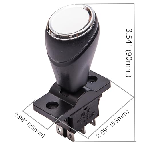 2Pcs weelye Children's Electric Car Joystick Toy Bumper Car Forward Reverse Switch On The Car Forward and Backward Switch, Children Rotate 360 Degrees Toy Car Push Rod Shift Automatic Reset Switch