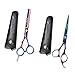 Produktbild perfeclan 2x Haarschere, Scheren-Sets, Friseurscheren aus Edelstahl zum Ausdünnen und Strukturieren, Modellieren Professionelle Friseur-Werkzeuge