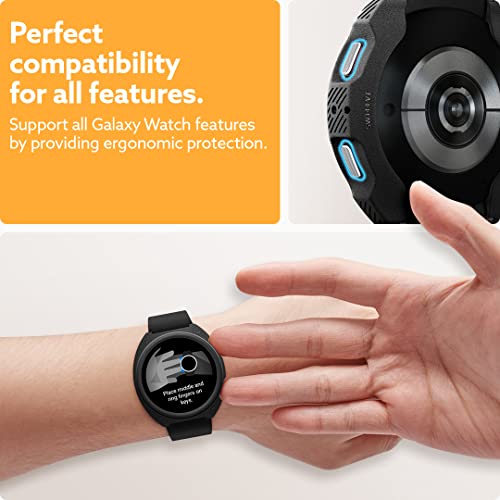 Image of CASEOLOGY by Spigen Caseology Vault for Samsung Galaxy Watch 5 44mm Case, Galaxy Watch 4 44mm Case -Matte Black