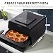 Olsen & Smith 2400W 6L Pizza Air Fryer with 12in Pizza Stone Oven