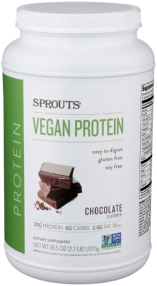 Generic Sprouts Chocolate Vegan Protein - 2.2 lbs