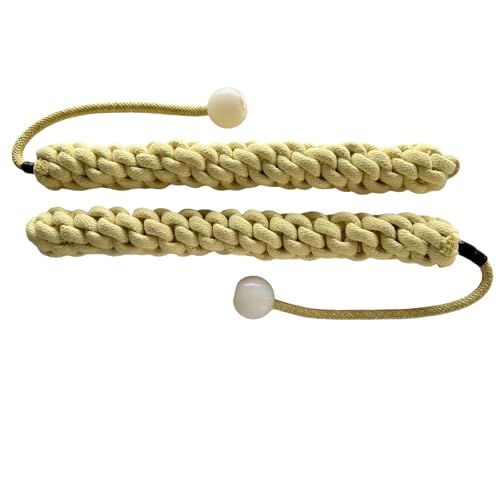 Fire Jonglage Sideshow Performers Circus Flow Art Props Pyro Fire Dance Poi Spinning Static Rope Handle Fire Snake Poi – Lot de 2