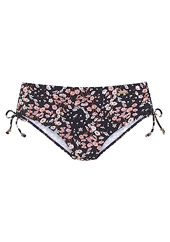 Lascana Damen Bikini-Hose mit floralem Design, Hose seitlich regulierbar, Mix-Kini, hautfreundlich und atmungsaktiv, für entspannte Stunden am Strand