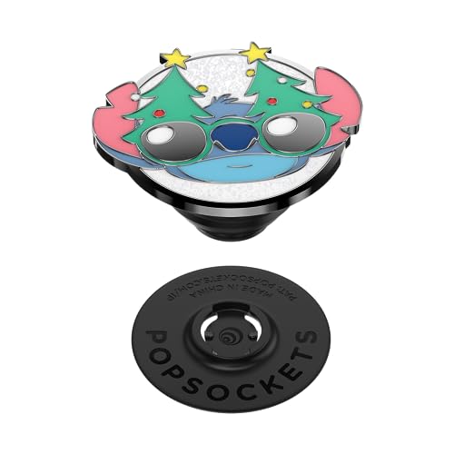 Image of PopSockets Adhesive Phone Grip, Holder, Phone Stand, Disney Lilo & Stitch - Holiday Stitch