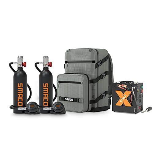 EUAIIPull Mini Tauchflasche 0.5L - Wasserdichte Sauerstoffflasche 3000PSI