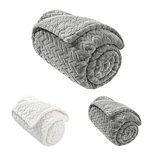 Easycozy Small BlanketDog Blankets for Small Dogspet BlanketDog Blanketcat BlanketDog Blanket for couches Soft and Warm Blanket Sleep Bed Chair CouchAdapted to Small Dogs 40X28 Grey