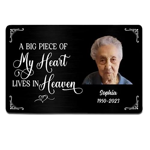 Metal Wallet Card - I Will Carry You With Me Until I See You Again - Memorial Gift From Photo3