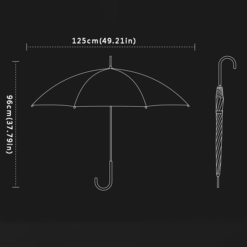 24 kostny parasol męski podwójna warstwa automatyczna duża burza deszczowa specjalna odporna na wiatr czarna bardzo duża długi uchwyt hak podwójny potrójny parasol (kolor: C)