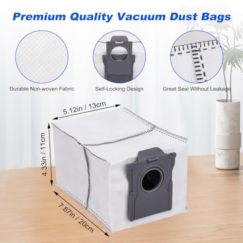 Image of Dust Bags Compatible with Dreame X50 X40 X30 L50 L40 Ultra / L10S Pro Ultra / L10S Ultra Gen 2 / L10S Plus / D10 Plus Gen 2 / Mova E30 V50 Ultra P50 Pro Ultra, 3L Large Disposable Vacuum Bag (6 Pack)