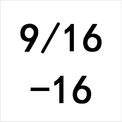 Hand Tools 9/16-12 14 16 18 20 24 28 32 36 40 Unc Uns Un Unf Unef Hss Right Hand Tap Tpi Threading Tools For Mold Machining 9/16" - (Color: 16 Un, Pitch: 10Pcs)