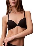 Calvin Klein Women's Constant Convertible Strap Lightly Lined Demi Bra Bra, -black, 32D