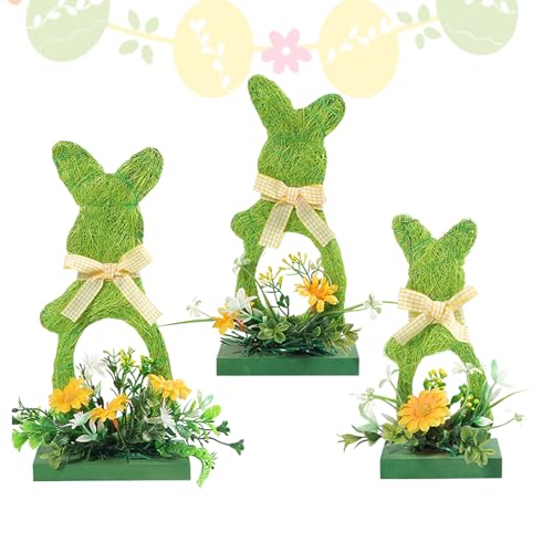 Easter Bunny Decorations - 550g PE Long-Lasting Festive Figurine | Density Board Bunny Home Decor For Family Friends Adults Men Women Home Indoor Office Study Holiday