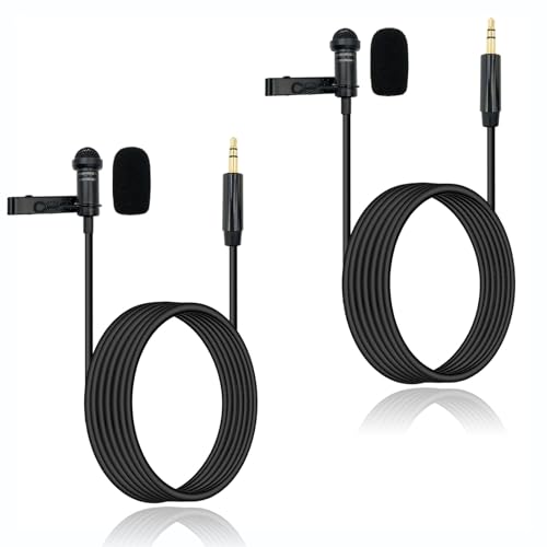 SPTSSWET Paquete de 2 micrófonos Lavalier para DJI Mic 2 transmisores inalámbricos compatibles con...