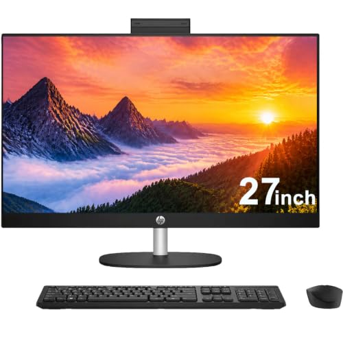 Image of HP 27 inch Touchscreen All-in-One Desktop Computer, 16GB RAM, 1TB SSD R7 7730U