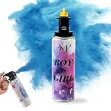 M CRIATIVO MAGNET Gender Reveal Fire Extinguisher – 100% Biodegradable Baby Boy Reveal Party Decorations, Ideal for Exciting Gender Reveal Blue Smoke(1 PCS)