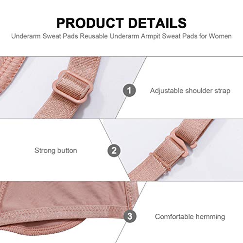 ARTIBETTER Protetor de suor para axilas das axilas, protetor de suor e axila laváveis para mulheres