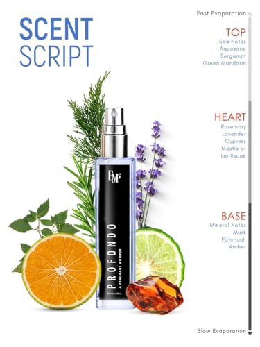 Image of EM5 Profondo Perfume for Men | Aromatic Marine Citrus Fragrance | Eau De Parfum Spray | Luxury Gift for Him | 15 ml