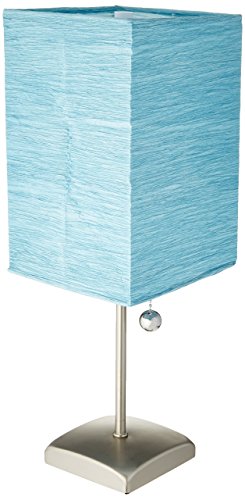 Oriental Furniture 17" Yoko Table Lamp - Aqua #TOP23