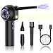 Produktbild Elektrische Staubgebläse,Heyjar 2-Gang 40000-55000 U/min Air Duster 4 Düsen & LED Licht, Elektrische Druckluftspray mit 6000mAh Akku,Tastatur Reiniger für Laptop PC, Luftpumpe für Schwimmring(Schwarz)