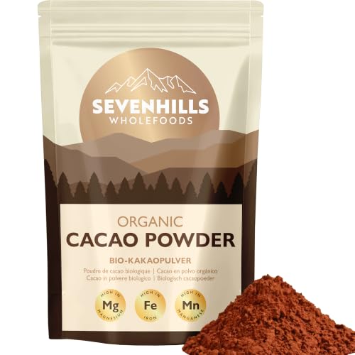 Sevenhills Wholefoods Bio Kakaopulver 1kg, Rein und Natürlich