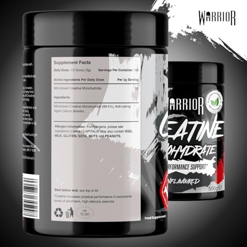Warrior Creatine Monohydrate Powder 500g (166 Servings) – Pure Creatine Powder, Easy Dissolve Micronised Creatine (Not Creatine Gummies or Tablets), Vegan Creatine for Women & Men (Unflavoured) - View 5