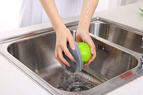 Image of YBM Home Silicone Dish Scrubber Brush, 12091-3