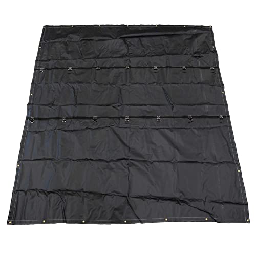 US Cargo Control Heavy-Duty Smoke Tarp - 9.666 Feet Long x 10.75 Feet Wide - Protects Your Cargo from Exhaust Smoke, Dirt, and Soot - 18 Ounce PVC-Coated Polyester - Durable Cargo Protection
